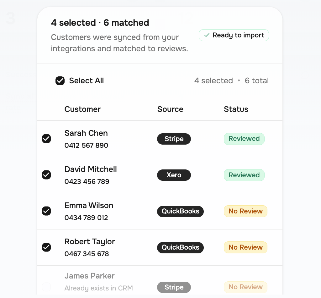 Recover Missed Reviews from the Past